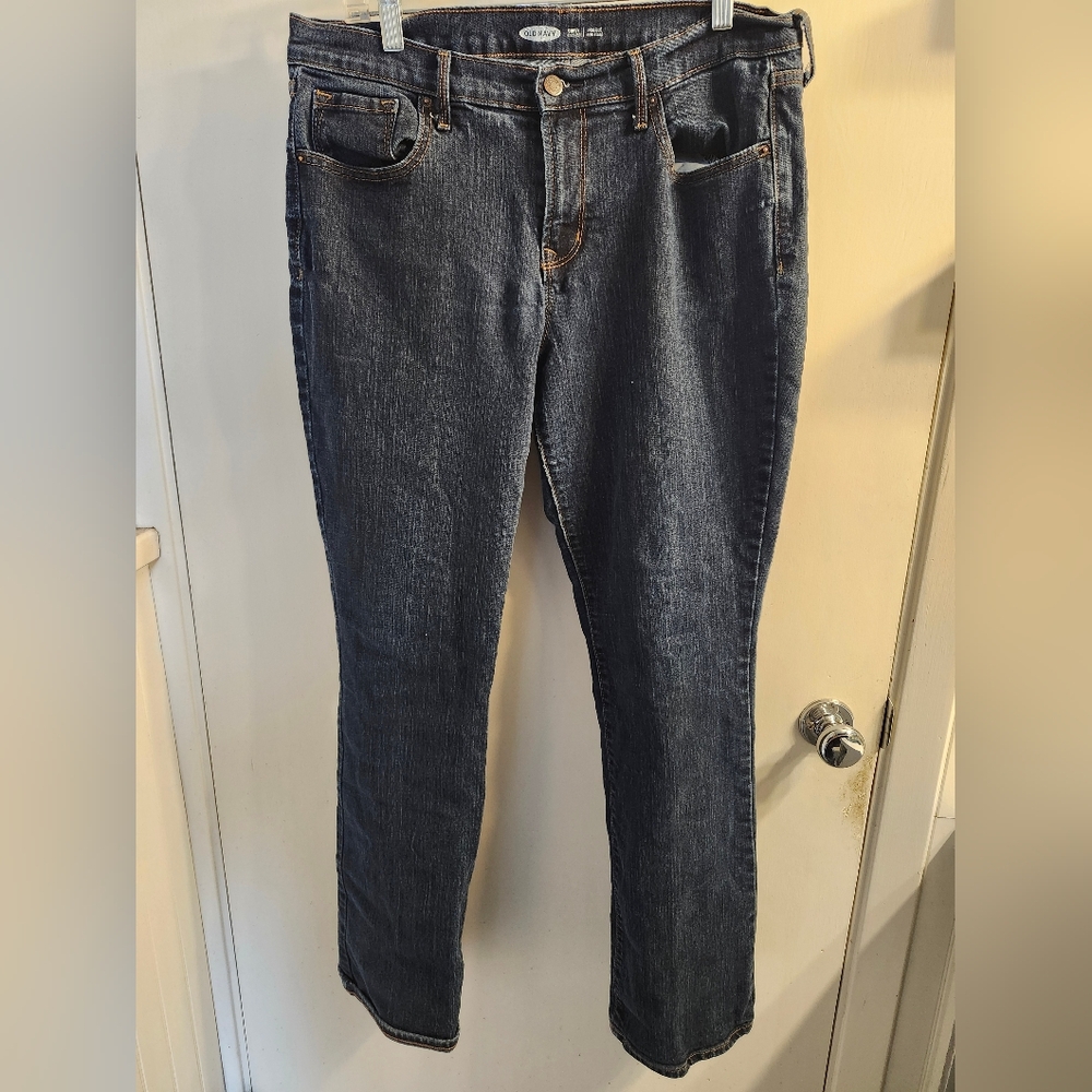 Old Navy Dark Blue Women's Boot Cut Jeans